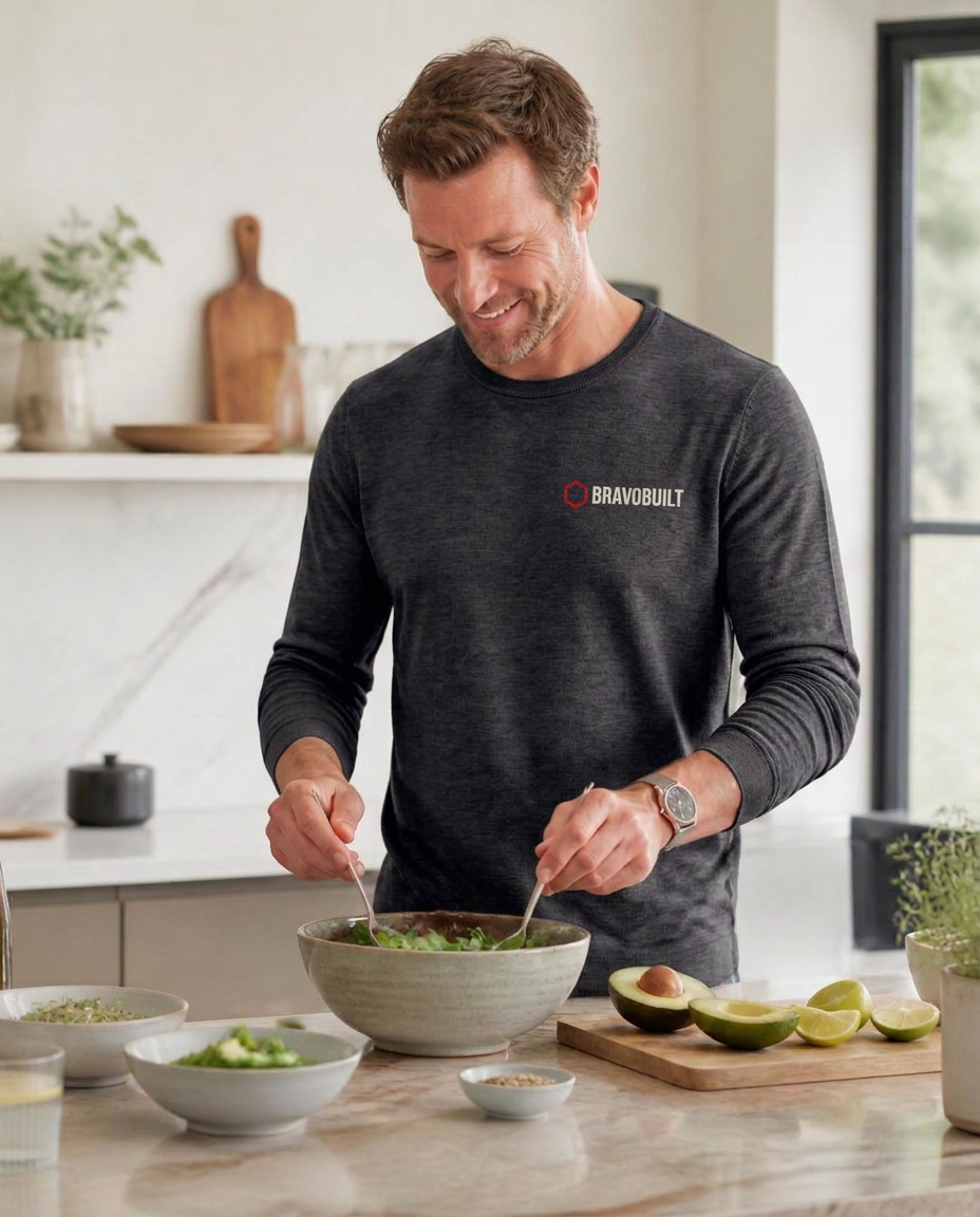Preparing a simple meal at home
