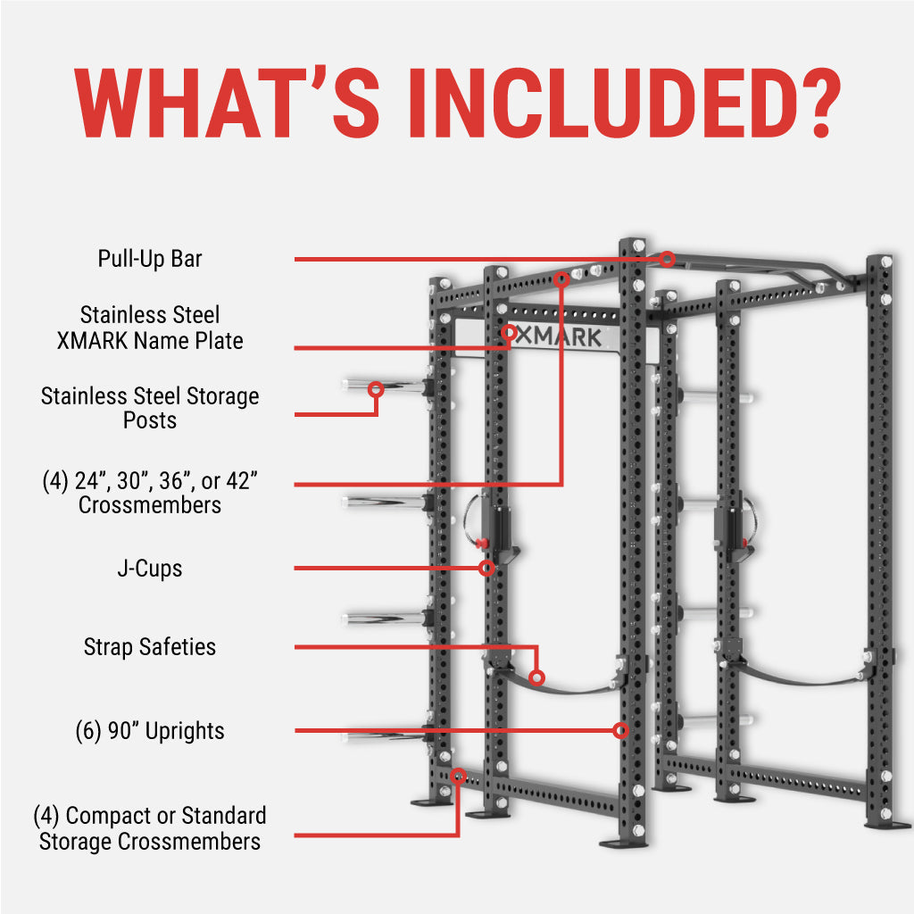 Viper Power Rack with Storage & Strap Safeties