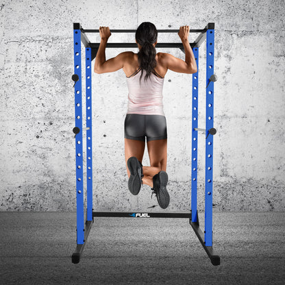 6-Foot Adjustable Full Cage Power Rack, Blue