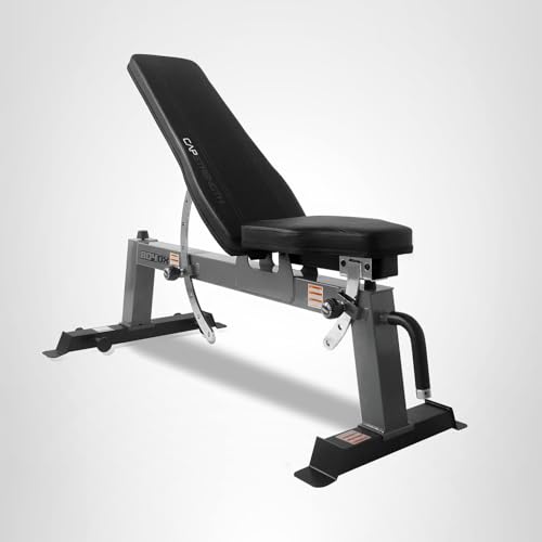 CAP Barbell Deluxe Utility Weight Bench, Red (FM-CS804DX-RD)