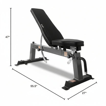 CAP Barbell Deluxe Utility Weight Bench, Red (FM-CS804DX-RD)