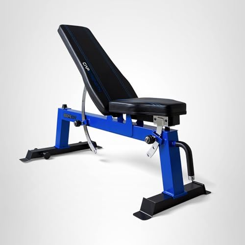 CAP Barbell Deluxe Utility Weight Bench, Red (FM-CS804DX-RD)