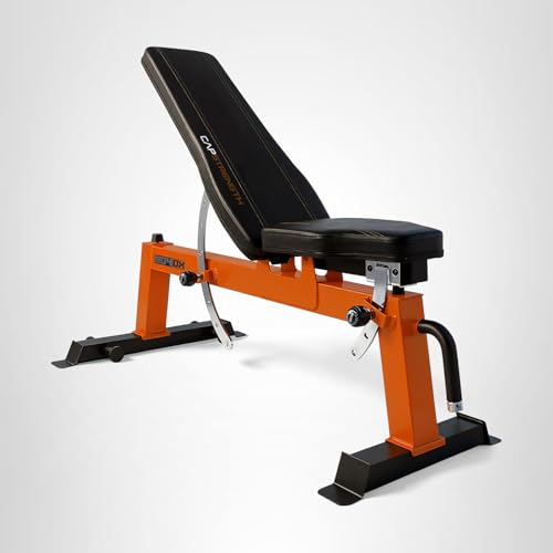 CAP Barbell Deluxe Utility Weight Bench, Red (FM-CS804DX-RD)