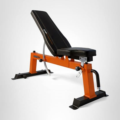 CAP Barbell Deluxe Utility Weight Bench, Red (FM-CS804DX-RD)