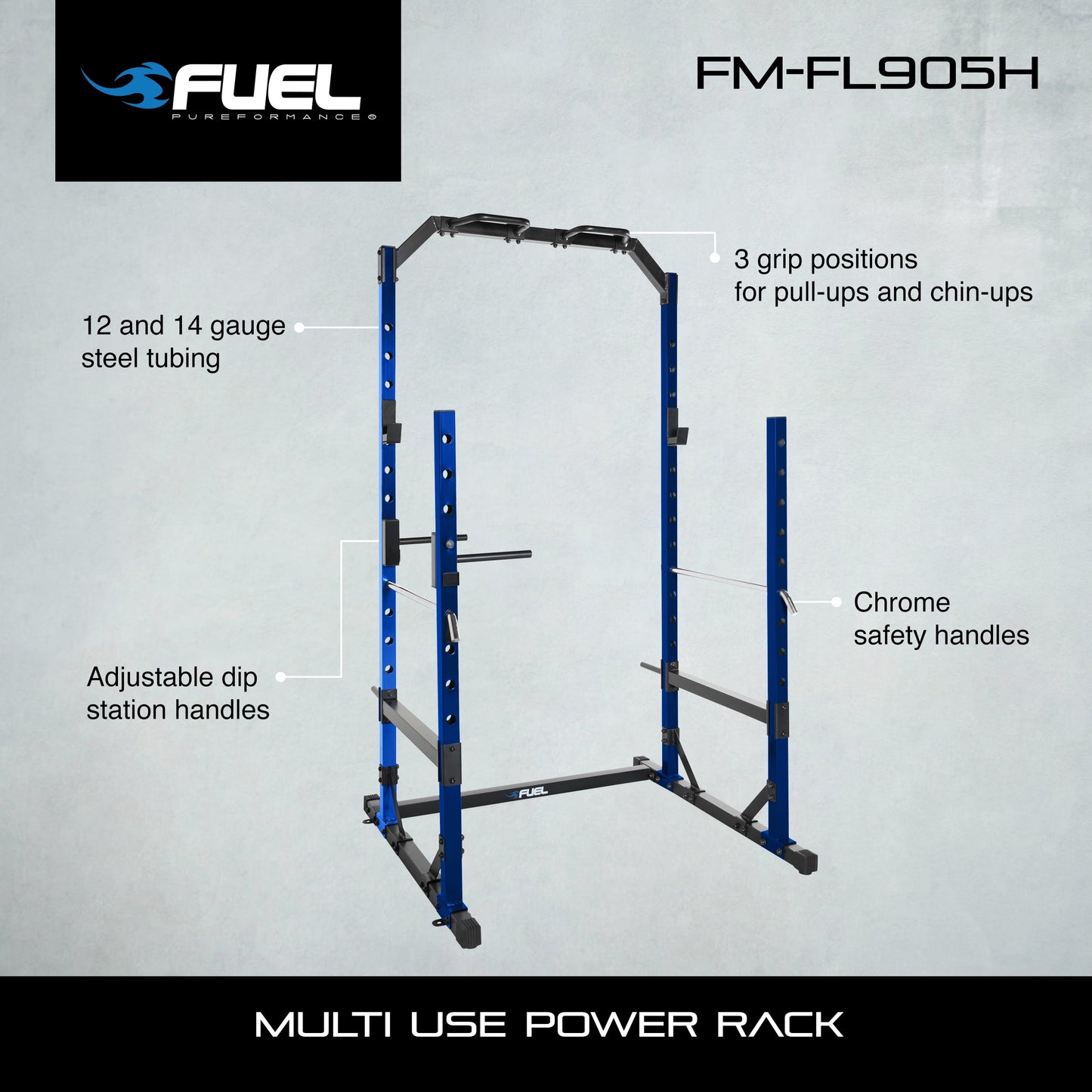 Multi Use Power Rack Half Cage