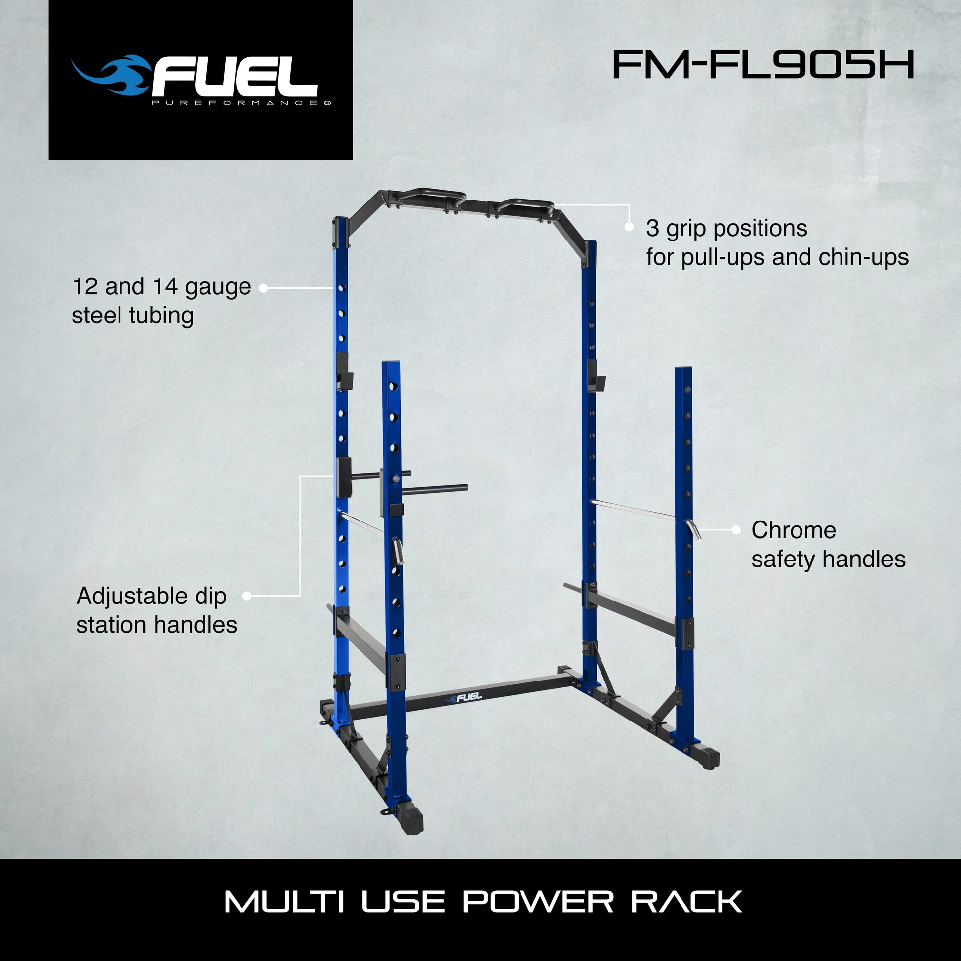 Multi Use Power Rack Half Cage