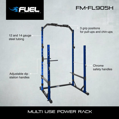 Multi Use Power Rack Half Cage