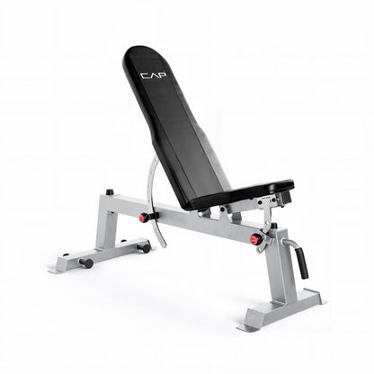 CAP Barbell Deluxe Utility Weight Bench, Red (FM-CS804DX-RD)