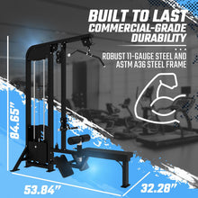 Selectorized Lat Pulldown & Low Row Combo w/ 250lb weight stack (New)