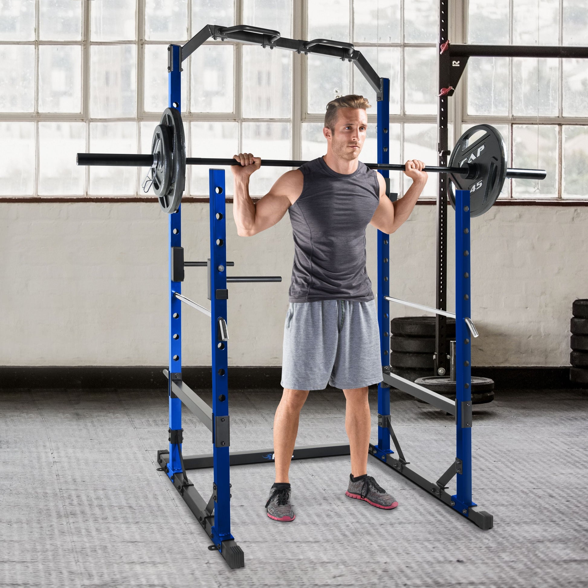 Multi Use Power Rack Half Cage