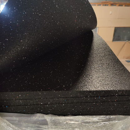 NEW Hammer Clad 3/8" Premium Gym Flooring Mats 4' x 6' Confetti Fleck