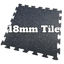 NEW Hammer Clad 18mm (3/4" Nominal) Premium Rubber Floor Tiles and Gym Tile Flooring Interlock