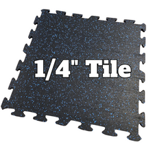 NEW Hammer Clad 1/4" Premium Rubber Floor Tiles and Interlocking Gym Tile Flooring