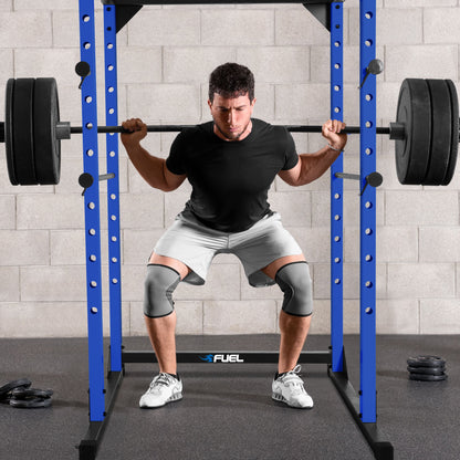 6-Foot Adjustable Full Cage Power Rack, Blue