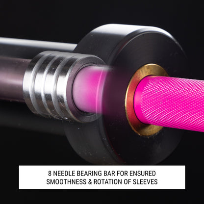 Steel Magnolia, IWF Women’s Training Bar 190,000 PSI, 15kg US Cerakote